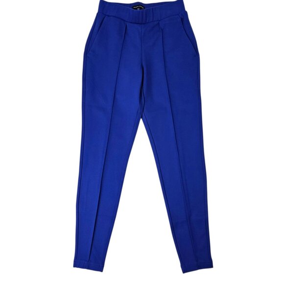 Universal Standard Women's Blue Pintuck Point Tapered Ankle Pants Size XS NWT - Picture 2 of 14